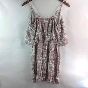 Old Navy M Pink Flowers Strap Sun Dress